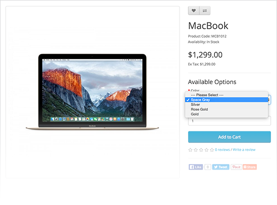 Options, attributs Options, attributs