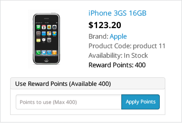 Points de récompense Points de récompense